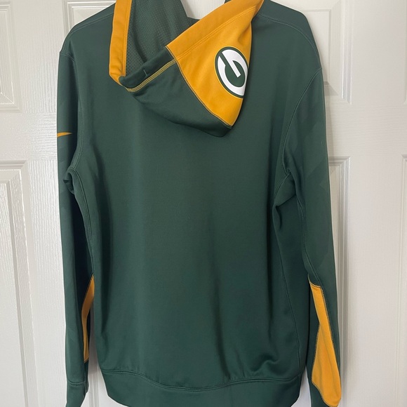 Size L Nike Green Bay Packers zip up hooded sweatshirt - Picture 2 of 2